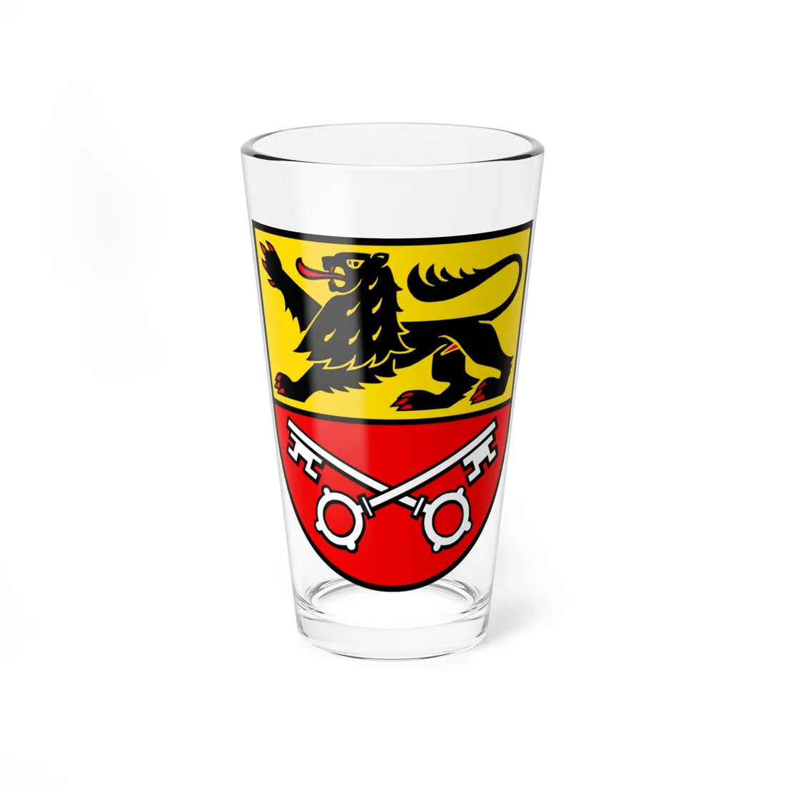 CHE Oberlunkhofen COA (Switzerland) (Coat of Arms) Pint Glass 16oz 16oz - Go Mug Yourself
