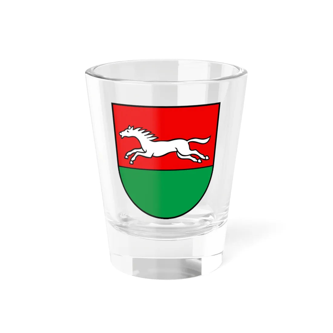 CHE Oekingen COA (Switzerland) (Coat of Arms) Shot Glass 1.5oz 1.5oz - Go Mug Yourself