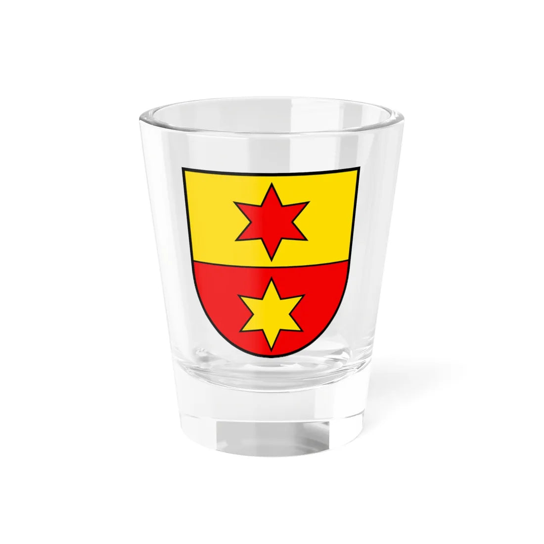 CHE Ohmstal COA (Switzerland) (Coat of Arms) Shot Glass 1.5oz 1.5oz - Go Mug Yourself