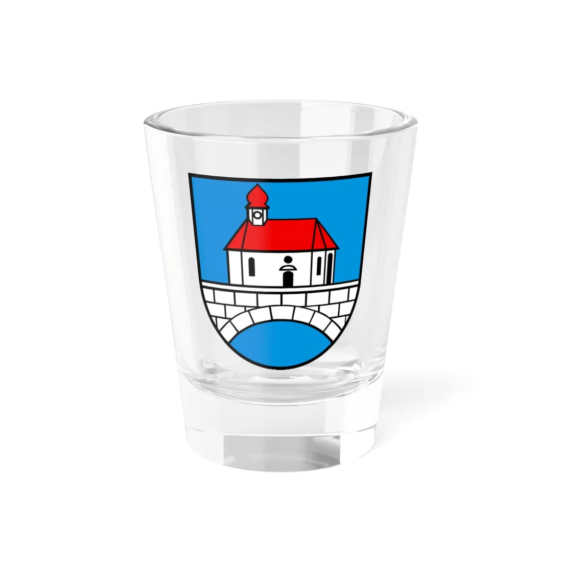 CHE Othmarsingen COA (Switzerland) (Coat of Arms) Shot Glass 1.5oz 1.5oz - Go Mug Yourself