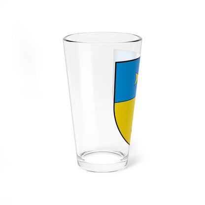 CHE Plan-les-Ouates COA (Switzerland) (Coat of Arms) Pint Glass 16oz - Go Mug Yourself