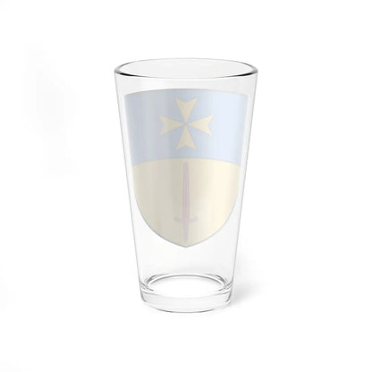 CHE Plan-les-Ouates COA (Switzerland) (Coat of Arms) Pint Glass 16oz - Go Mug Yourself