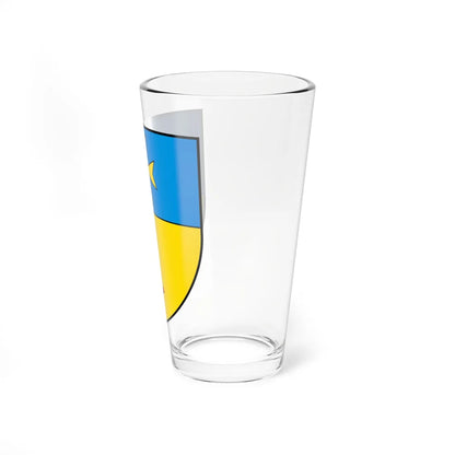 CHE Plan-les-Ouates COA (Switzerland) (Coat of Arms) Pint Glass 16oz - Go Mug Yourself