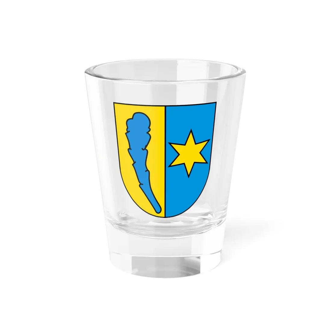 CHE Praden COA (Switzerland) (Coat of Arms) Shot Glass 1.5oz 1.5oz - Go Mug Yourself
