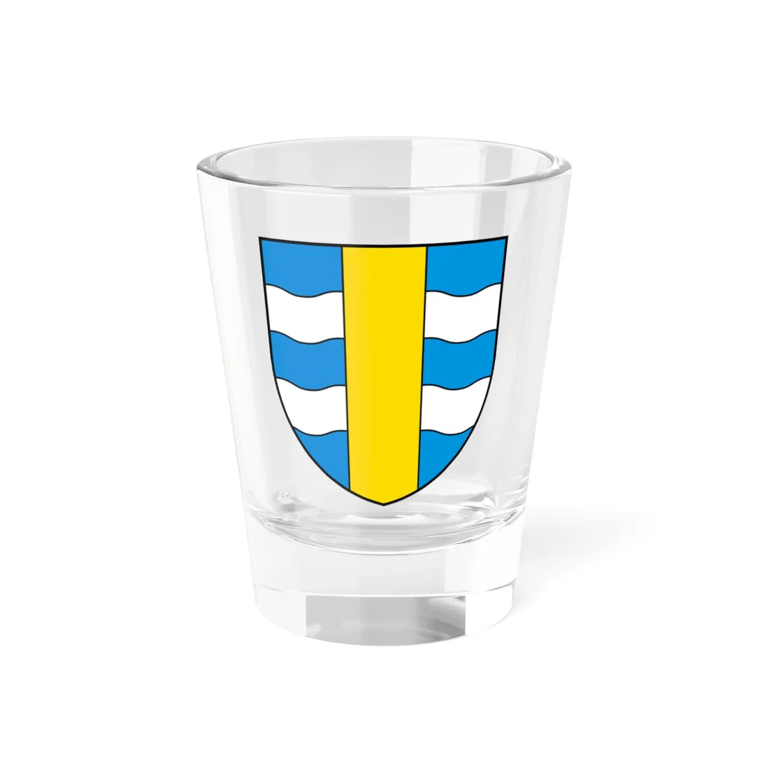 CHE Puplinge COA (Switzerland) (Coat of Arms) Shot Glass 1.5oz 1.5oz - Go Mug Yourself