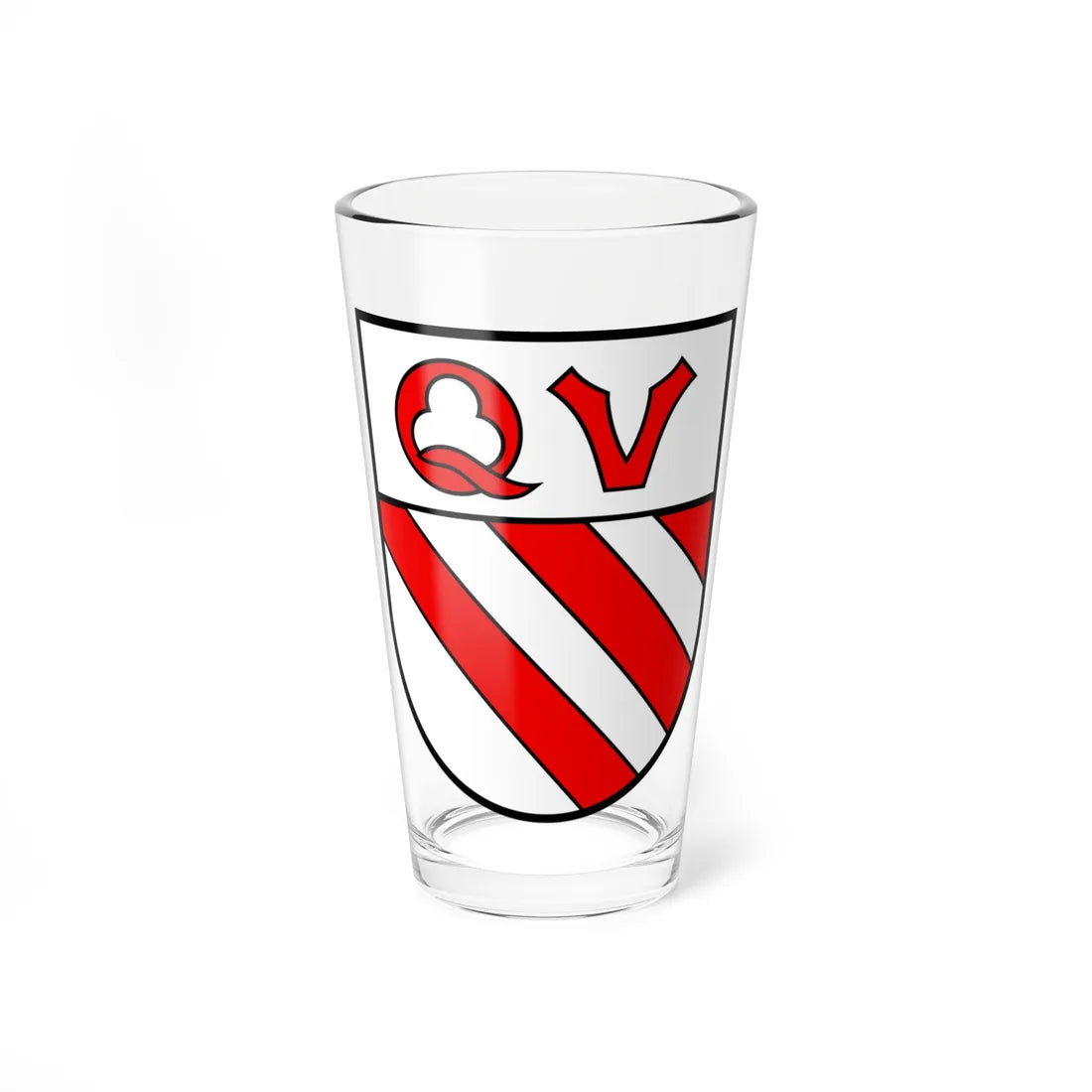 CHE Quinto COA (Switzerland) (Coat of Arms) Pint Glass 16oz 16oz - Go Mug Yourself