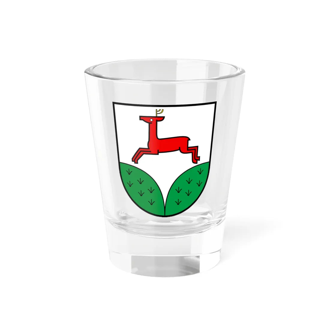 CHE Rehetobel COA (Switzerland) (Coat of Arms) Shot Glass 1.5oz 1.5oz - Go Mug Yourself
