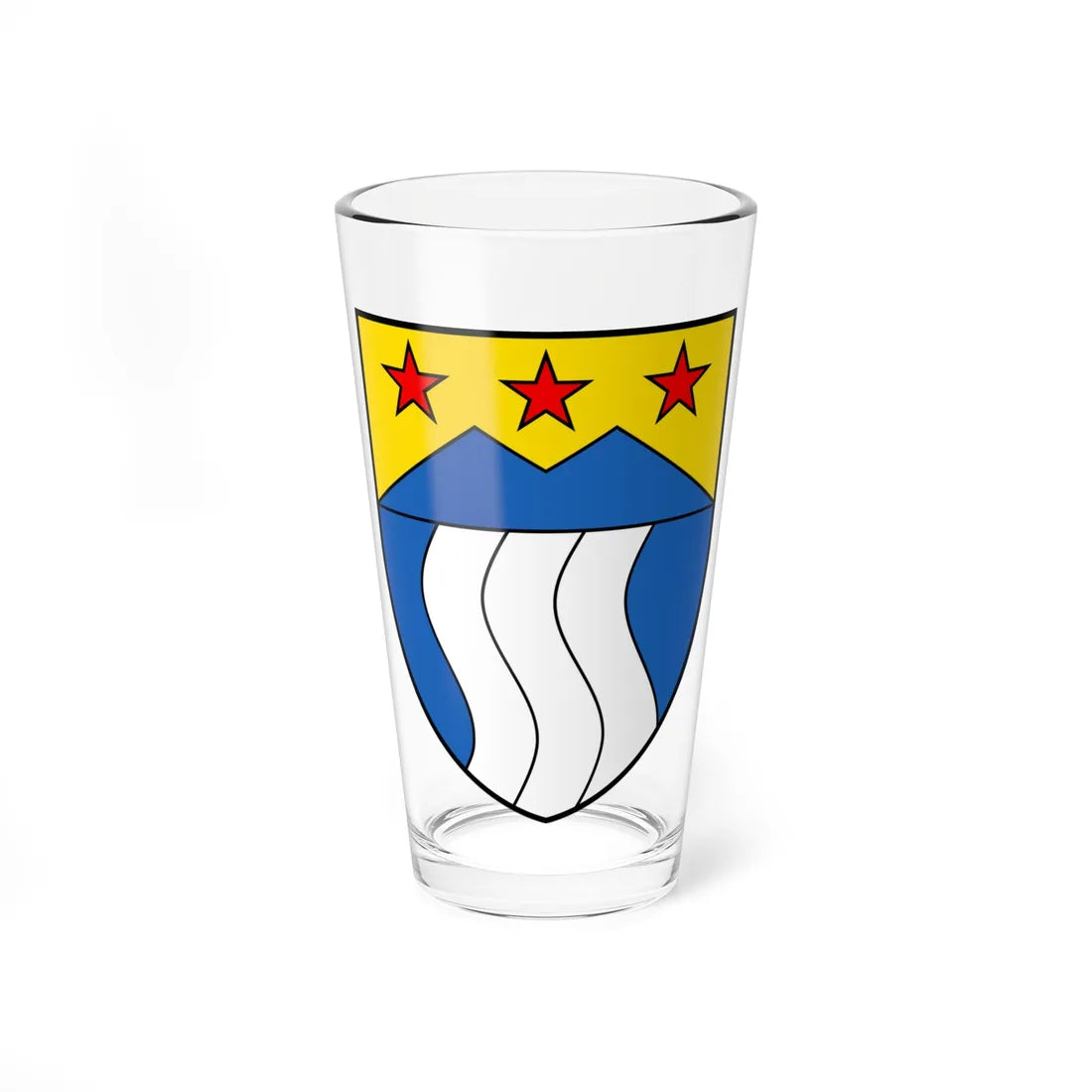 CHE Riederalp COA (Switzerland) (Coat of Arms) Pint Glass 16oz 16oz - Go Mug Yourself