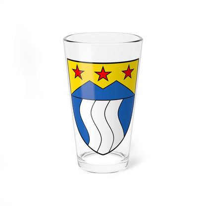 CHE Riederalp COA (Switzerland) (Coat of Arms) Pint Glass 16oz 16oz - Go Mug Yourself