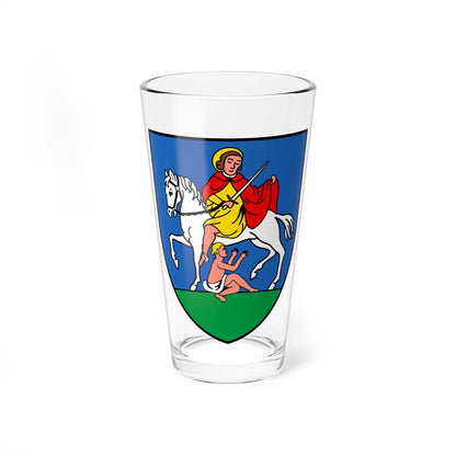 CHE Saint-Martin COA (Switzerland) (Coat of Arms) Pint Glass 16oz 16oz - Go Mug Yourself