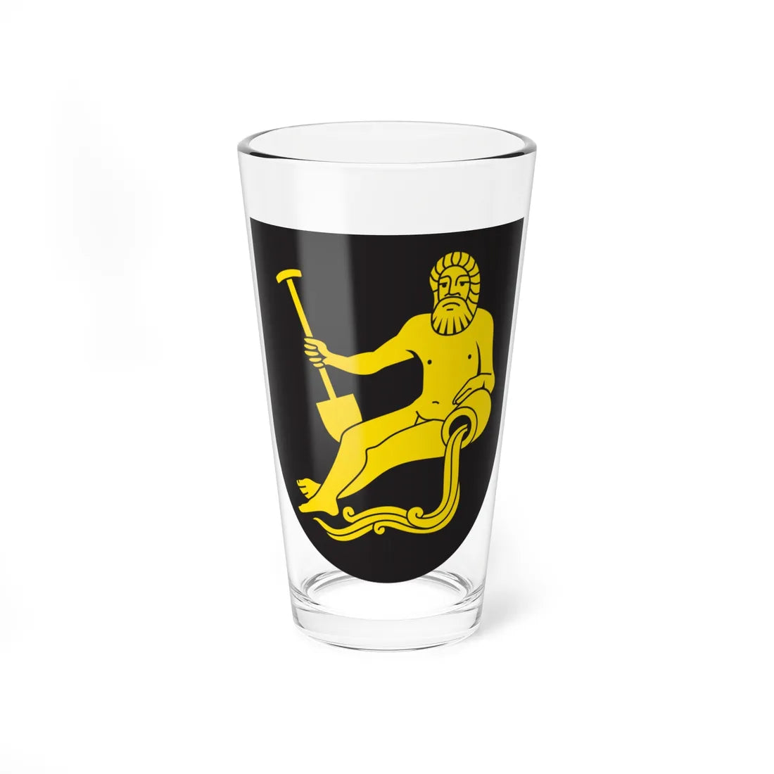 CHE Samedan COA (Switzerland) (Coat of Arms) Pint Glass 16oz 16oz - Go Mug Yourself