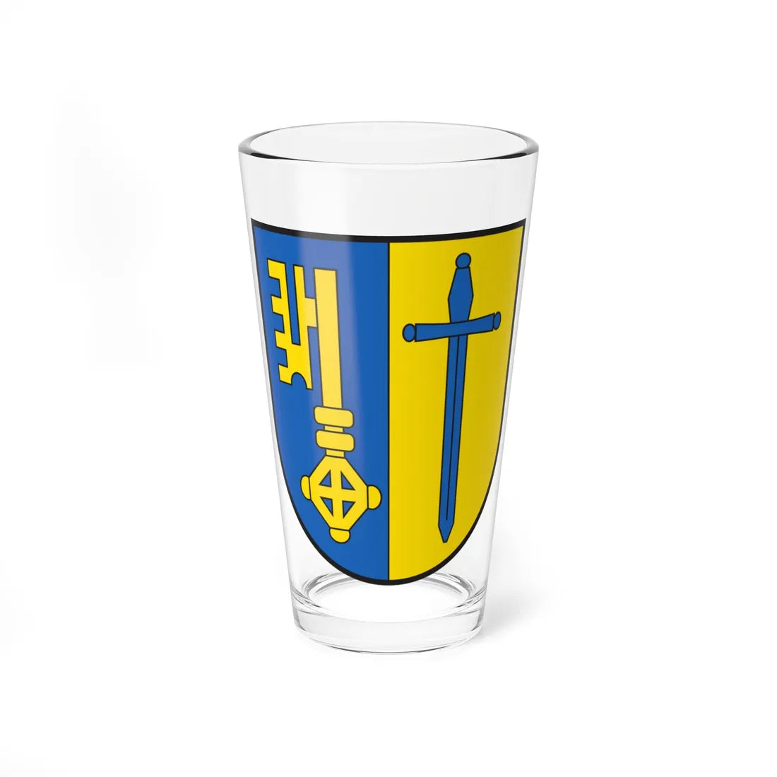 CHE Schluein COA (Switzerland) (Coat of Arms) Pint Glass 16oz 16oz - Go Mug Yourself