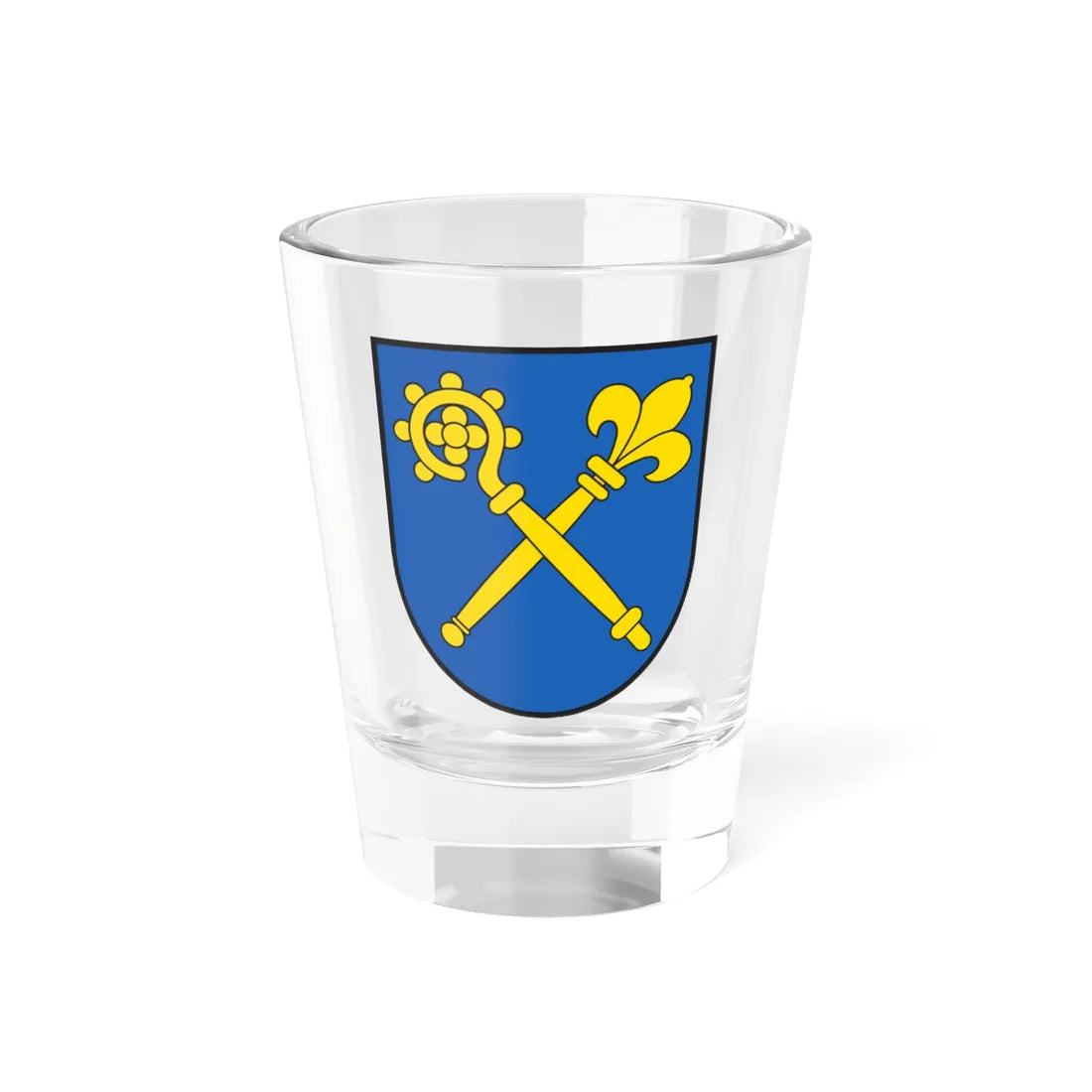 CHE Schmitten GR COA (Switzerland) (Coat of Arms) Shot Glass 1.5oz 1.5oz - Go Mug Yourself