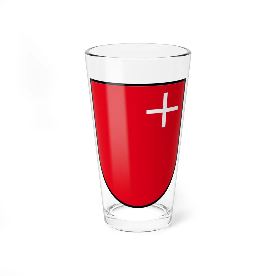 CHE Schwyz SZ COA (Switzerland) (Coat of Arms) Pint Glass 16oz - Go Mug Yourself