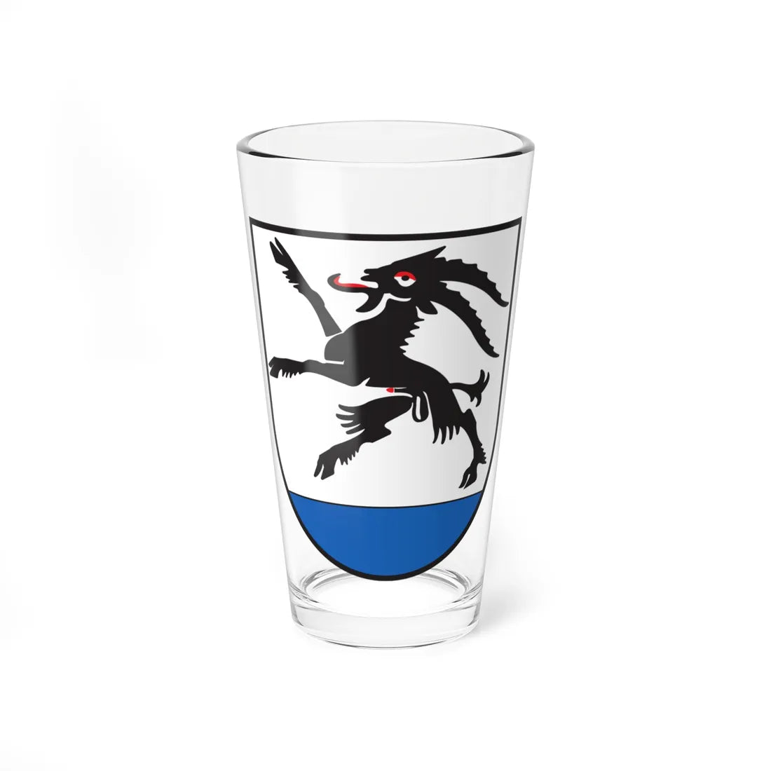 CHE Silvaplana COA (Switzerland) (Coat of Arms) Pint Glass 16oz 16oz - Go Mug Yourself