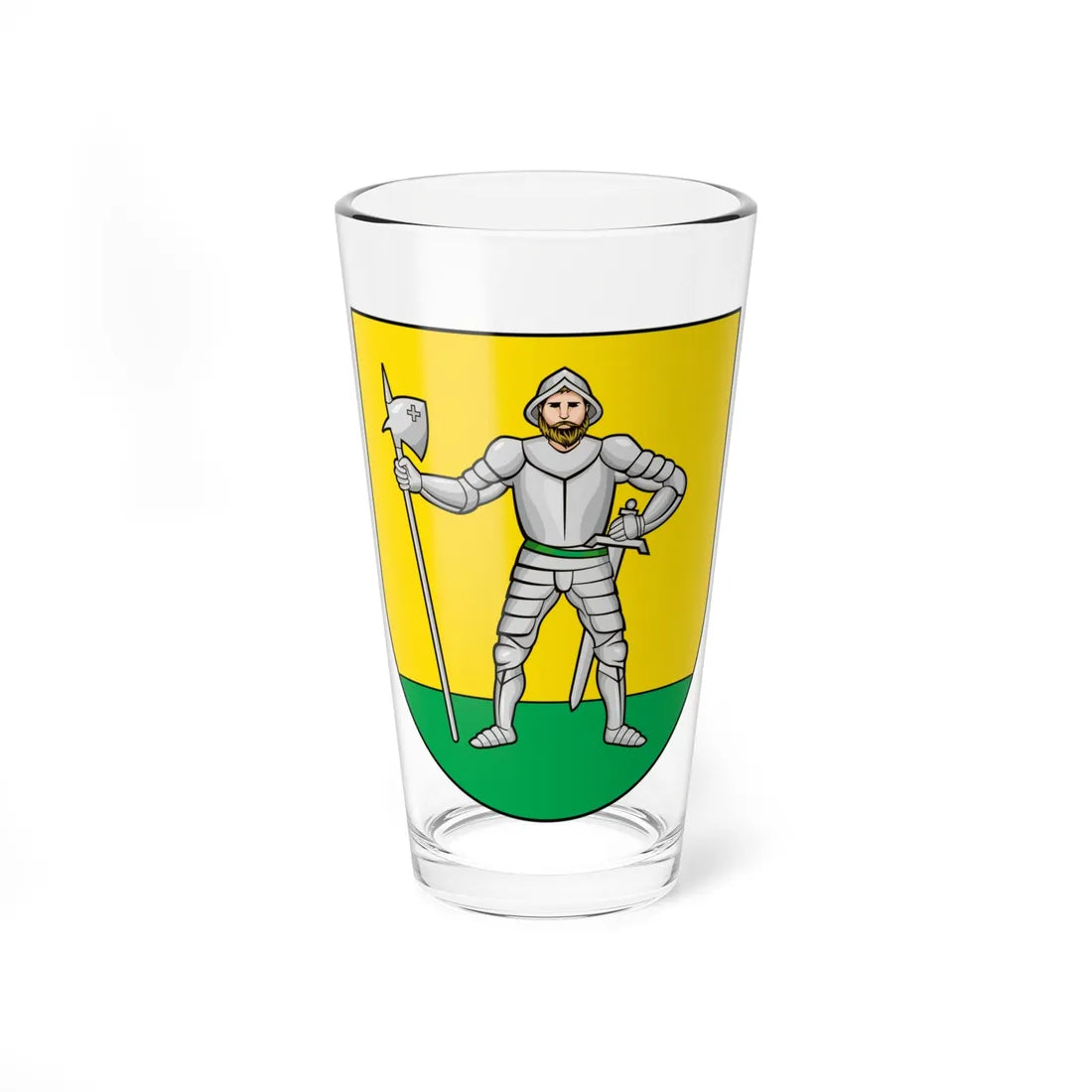 CHE Spiringen COA (Switzerland) (Coat of Arms) Pint Glass 16oz 16oz - Go Mug Yourself