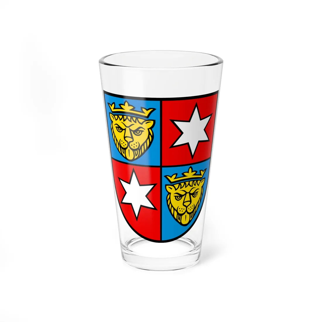 CHE Spreitenbach COA (Switzerland) (Coat of Arms) Pint Glass 16oz 16oz - Go Mug Yourself