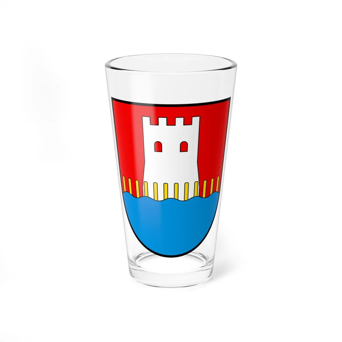 CHE Stansstad COA (Switzerland) (Coat of Arms) Pint Glass 16oz 16oz - Go Mug Yourself