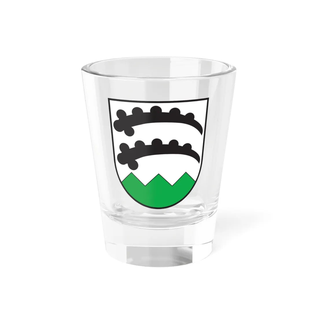 CHE Trimmis COA (Switzerland) (Coat of Arms) Shot Glass 1.5oz 1.5oz - Go Mug Yourself