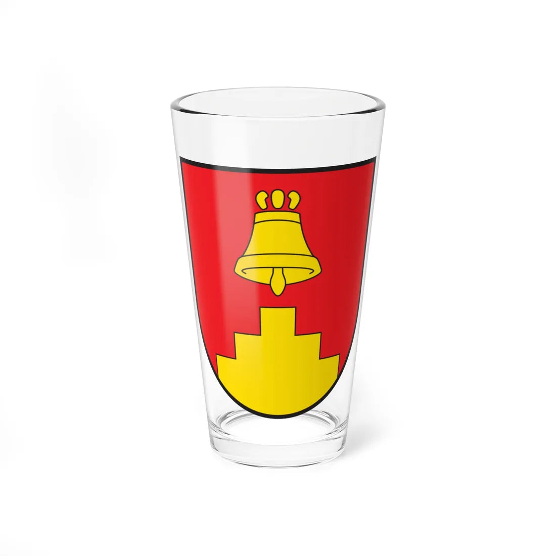 CHE Tschappina COA (Switzerland) (Coat of Arms) Pint Glass 16oz 16oz - Go Mug Yourself