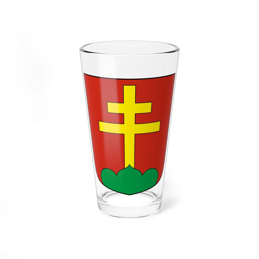 CHE Unterbäch COA (Switzerland) (Coat of Arms) Pint Glass 16oz 16oz - Go Mug Yourself