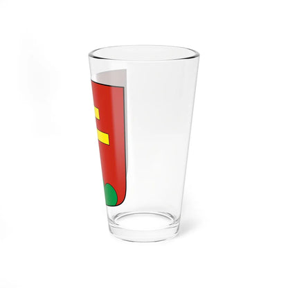 CHE Unterbäch COA (Switzerland) (Coat of Arms) Pint Glass 16oz - Go Mug Yourself