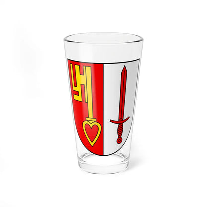 CHE Vorderthal COA (Switzerland) (Coat of Arms) Pint Glass 16oz 16oz - Go Mug Yourself