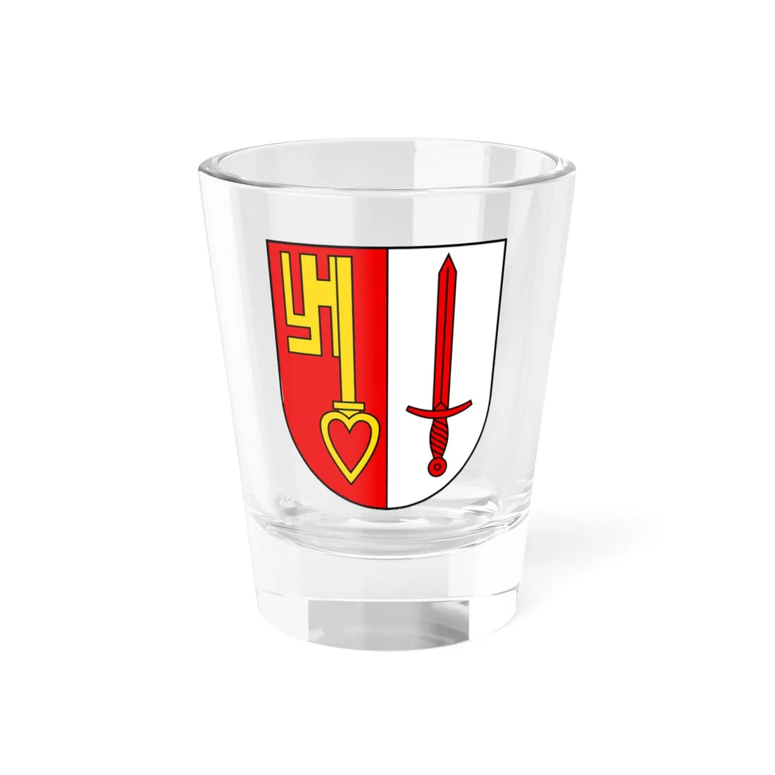 CHE Vorderthal COA (Switzerland) (Coat of Arms) Shot Glass 1.5oz 1.5oz - Go Mug Yourself