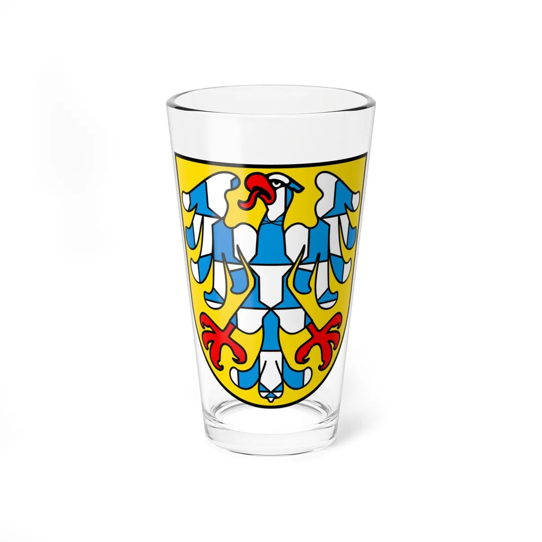 CHE Waldenburg BL COA (Switzerland) (Coat of Arms) Pint Glass 16oz 16oz - Go Mug Yourself