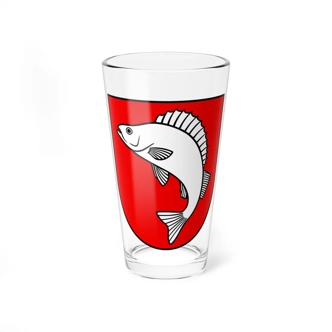 CHE Weggis COA (Switzerland) (Coat of Arms) Pint Glass 16oz 16oz - Go Mug Yourself
