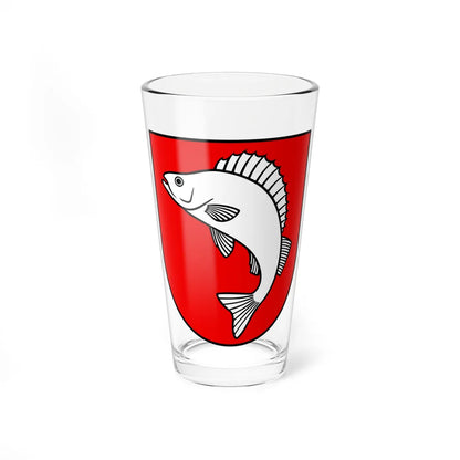 CHE Weggis COA (Switzerland) (Coat of Arms) Pint Glass 16oz 16oz - Go Mug Yourself