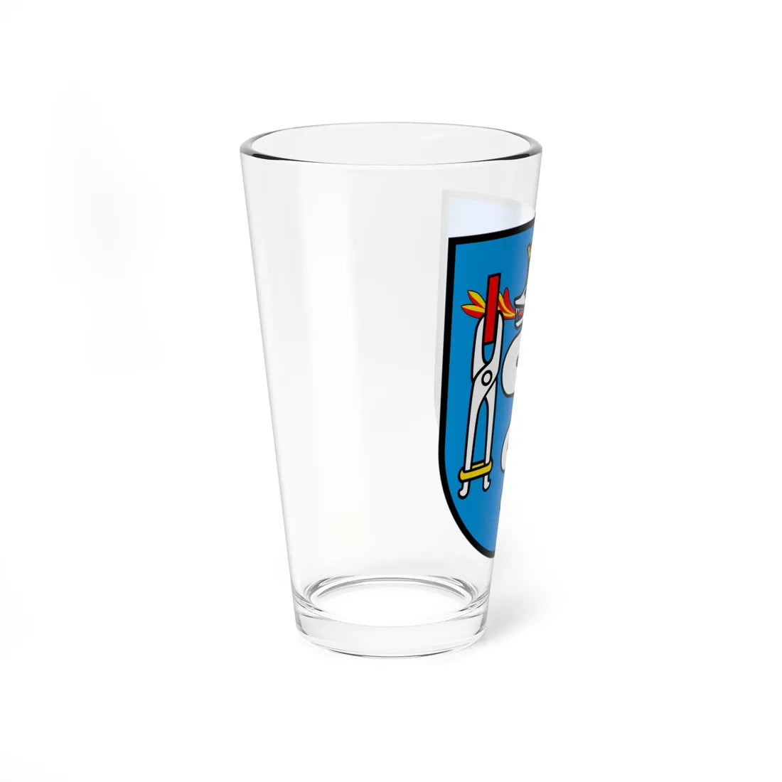 CHE Zunftgesellschaft zu Schmieden COA (Switzerland) (Coat of Arms) Pint Glass 16oz - Go Mug Yourself