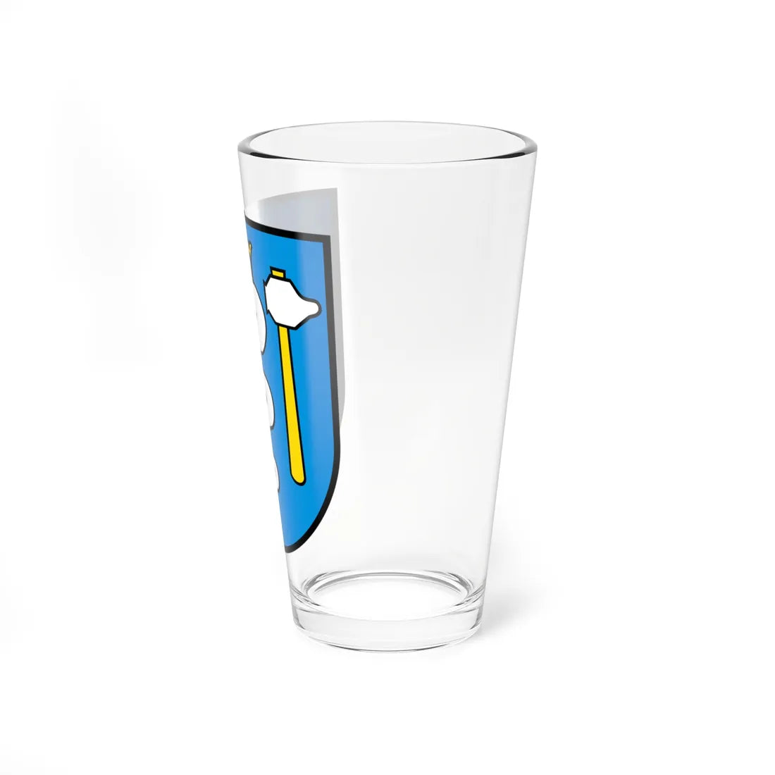 CHE Zunftgesellschaft zu Schmieden COA (Switzerland) (Coat of Arms) Pint Glass 16oz - Go Mug Yourself