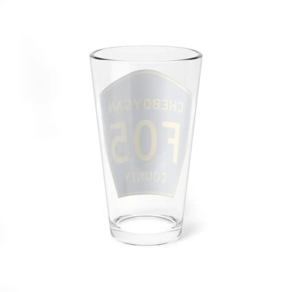 Cheboygan County F-05 (Michigan) (Road Sign) Pint Glass 16oz - Go Mug Yourself