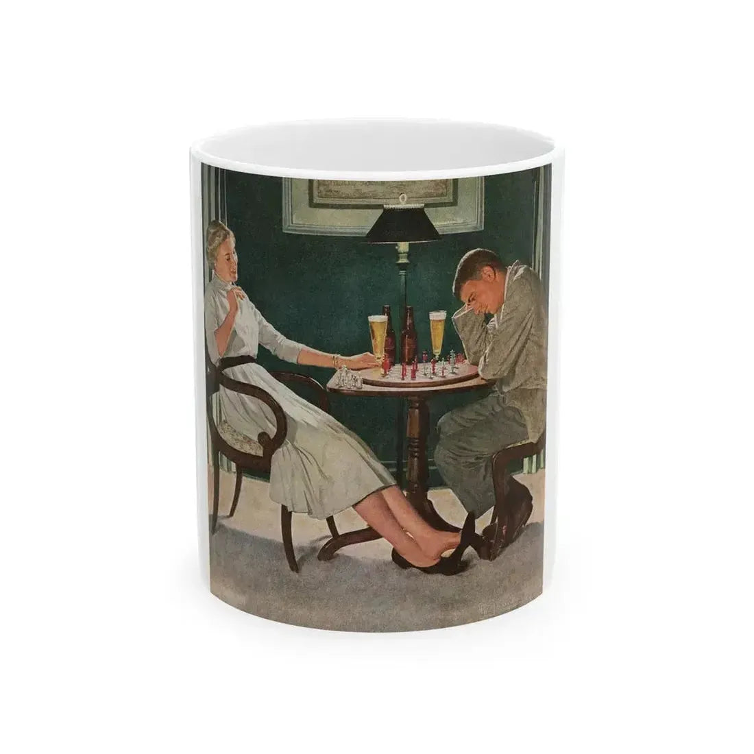 Check! Number 104 in the series 'Home Life in America' - White Coffee Mug 11oz - Go Mug Yourself