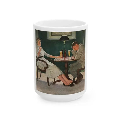 Check! Number 104 in the series 'Home Life in America' - White Coffee Mug 15oz - Go Mug Yourself