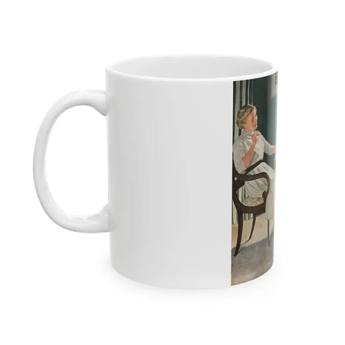 Check! Number 104 in the series 'Home Life in America' - White Coffee Mug - Go Mug Yourself