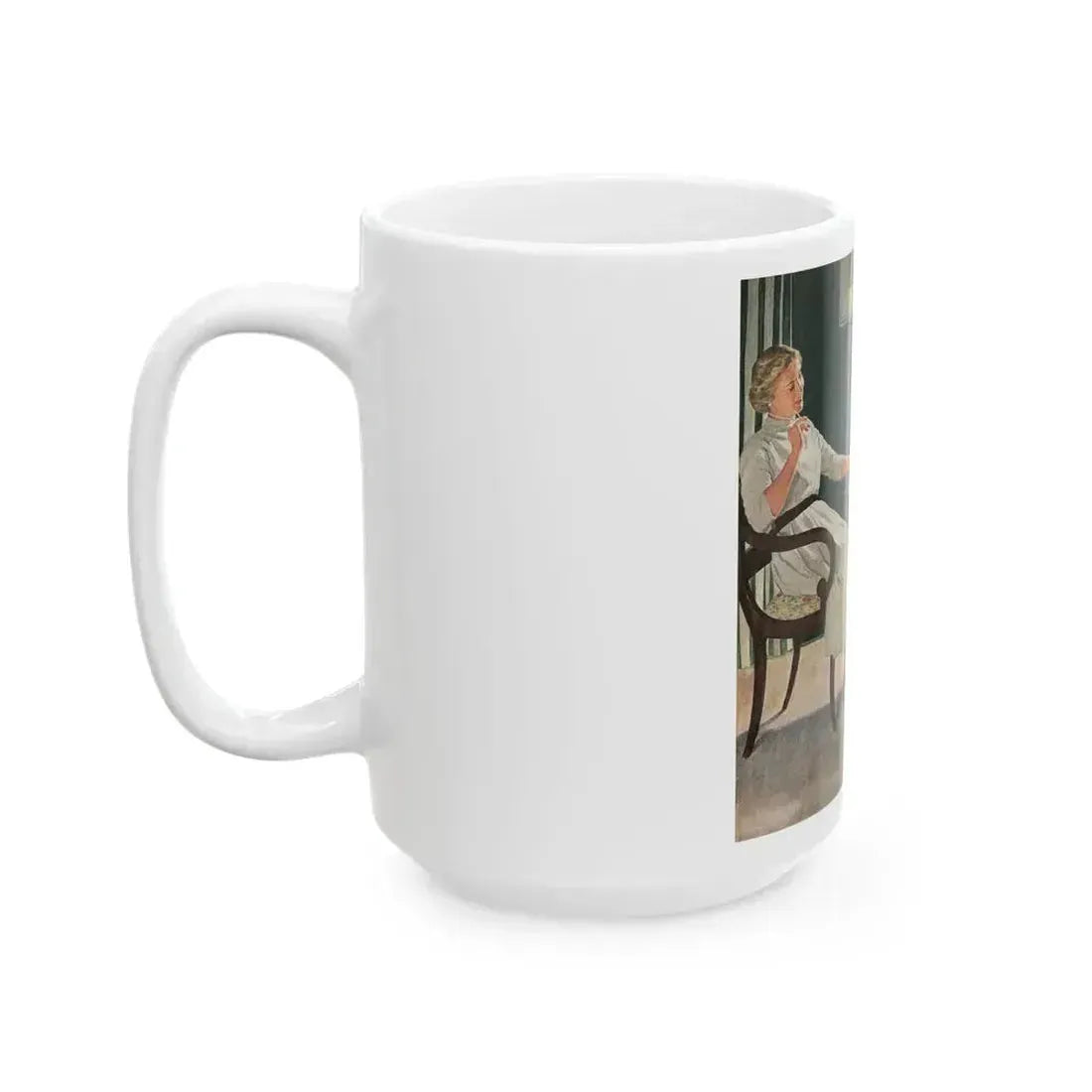 Check! Number 104 in the series 'Home Life in America' - White Coffee Mug - Go Mug Yourself