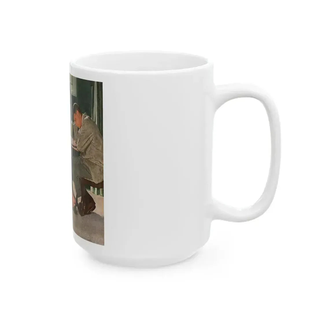 Check! Number 104 in the series 'Home Life in America' - White Coffee Mug - Go Mug Yourself