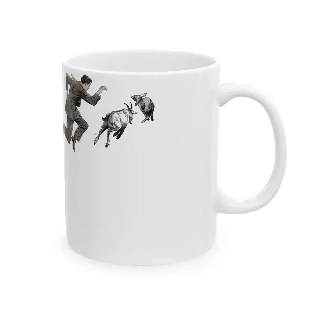 Check Your Goat Sir (1), The American Magazine, April 1936 - White Coffee Mug - Go Mug Yourself