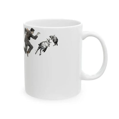 Check Your Goat Sir (1), The American Magazine, April 1936 - White Coffee Mug - Go Mug Yourself