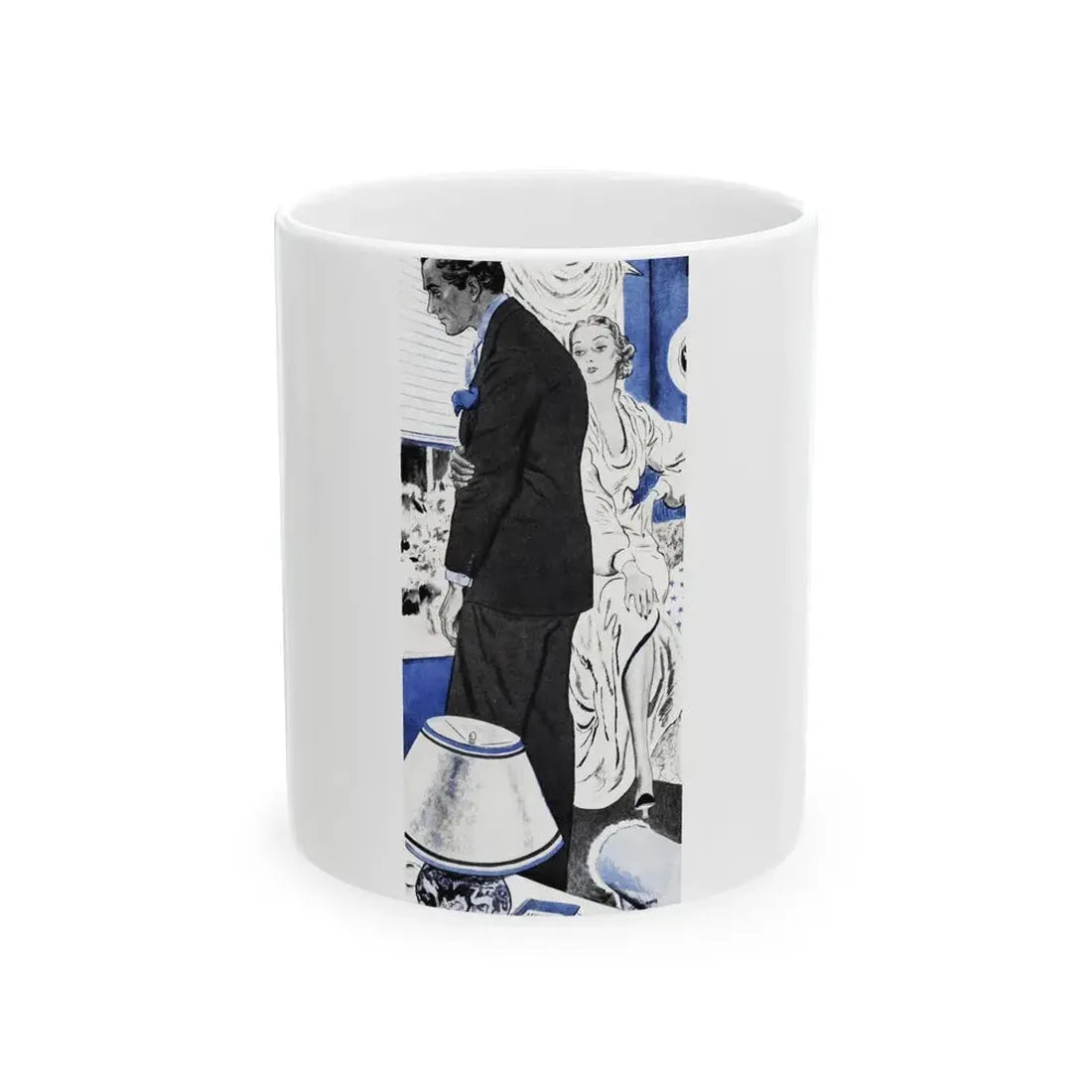 Check Your Goat Sir (2), The American Magazine, April 1936 - White Coffee Mug 11oz - Go Mug Yourself