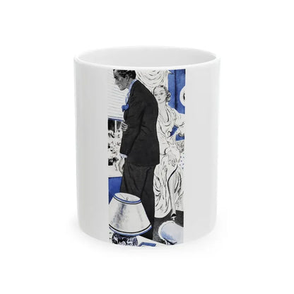 Check Your Goat Sir (2), The American Magazine, April 1936 - White Coffee Mug 11oz - Go Mug Yourself