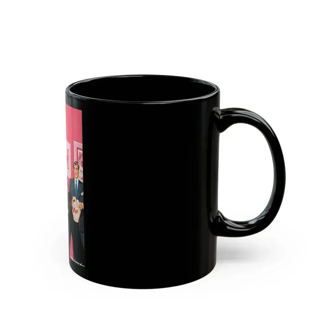 Checking Out the Exhibition, 1947 - Black Coffee Mug - Go Mug Yourself