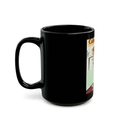 Checking the Oven, Collier's magazine cover, 1941 - Black Coffee Mug - Go Mug Yourself