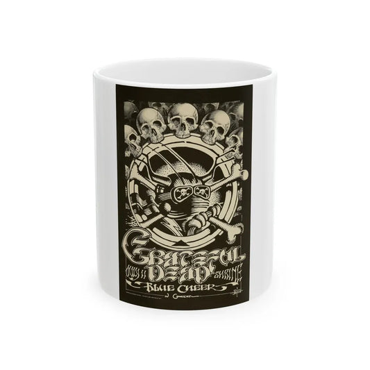 Cheer 1968 (Music Poster) White Coffee Mug-11oz-Go Mug Yourself