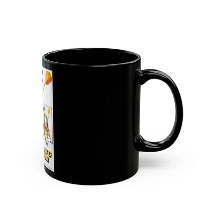 CHEERING SECTION 1977 Movie Poster - Black Coffee Mug-Go Mug Yourself