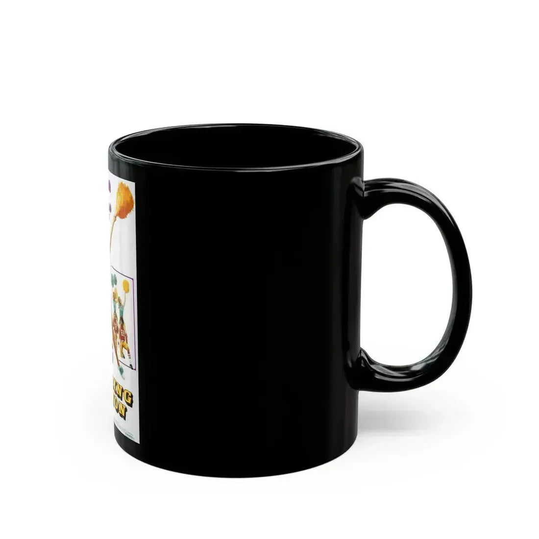 CHEERING SECTION 1977 Movie Poster - Black Coffee Mug - Go Mug Yourself