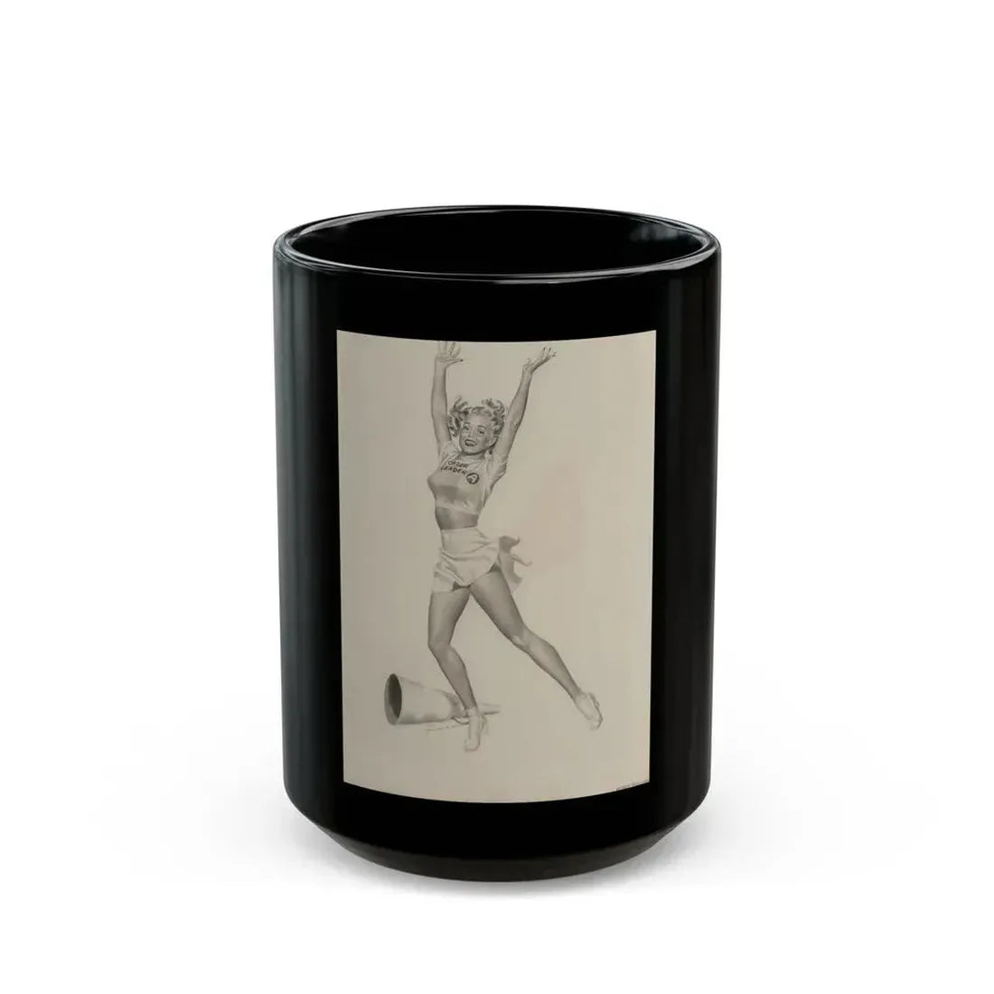 Cheerleader - Black Coffee Mug 15oz - Go Mug Yourself