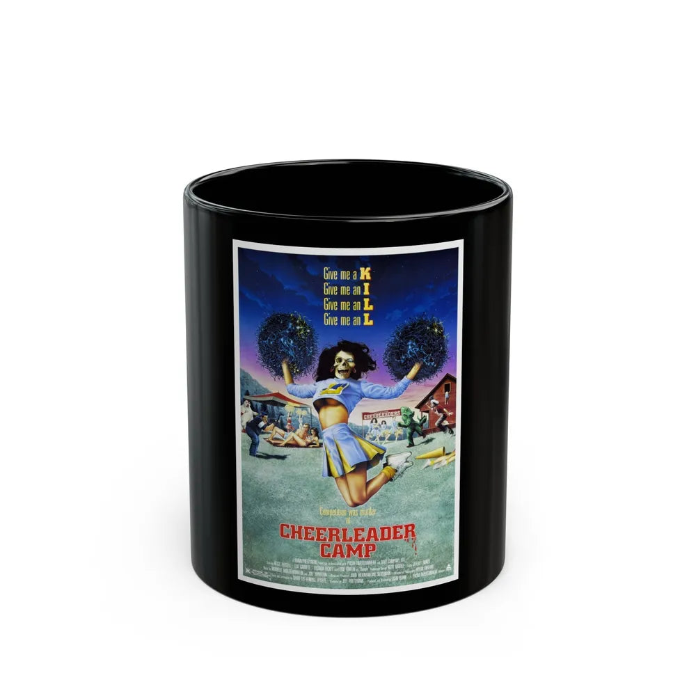 CHEERLEADER CAMP 1988 Movie Poster - Black Coffee Mug-11oz-Go Mug Yourself